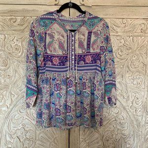 Bohemian  Boho Long Sleeve Top